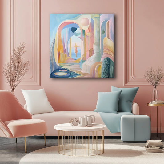 Neighbouring Planet Canvas Print Robussi