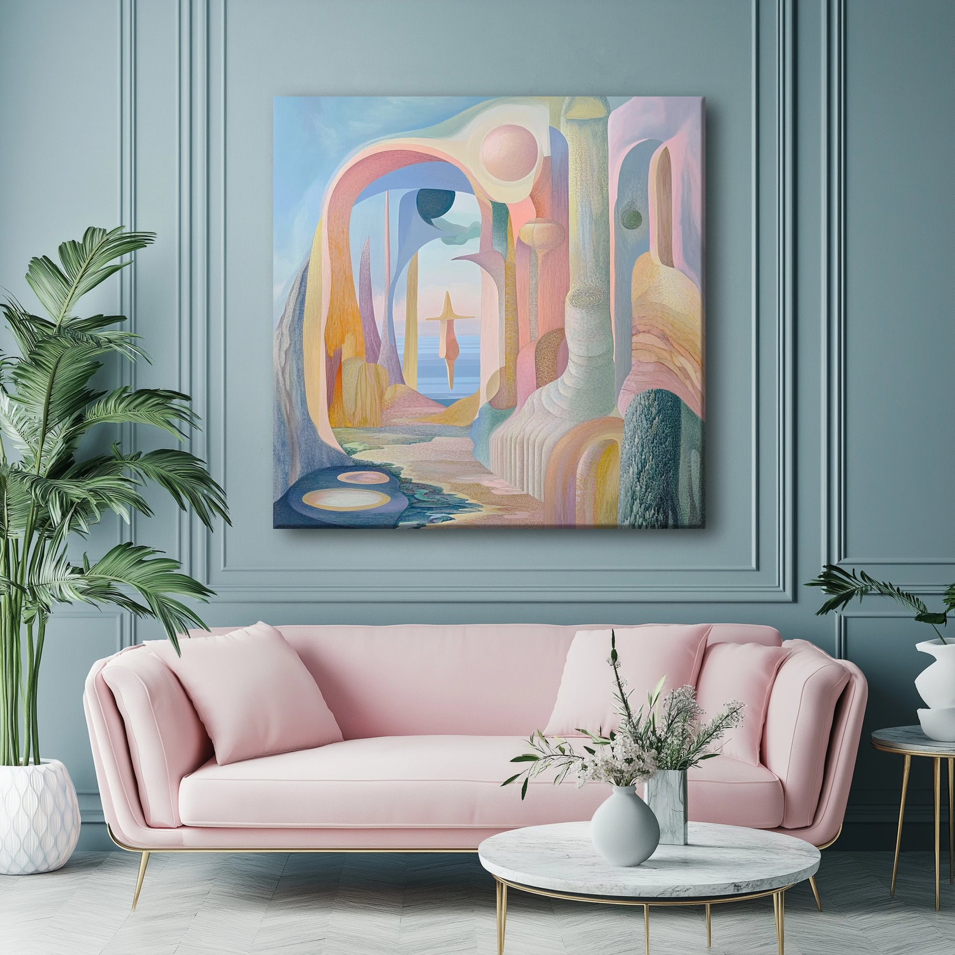 Neighbouring Planet Canvas Print Robussi