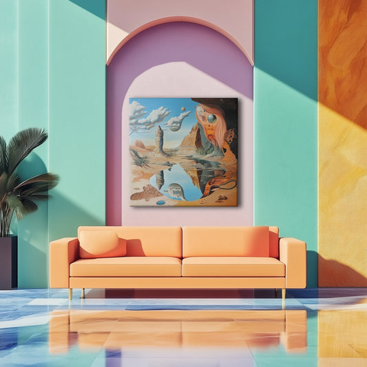 Oasis in the Desert Canvas Print Robussi
