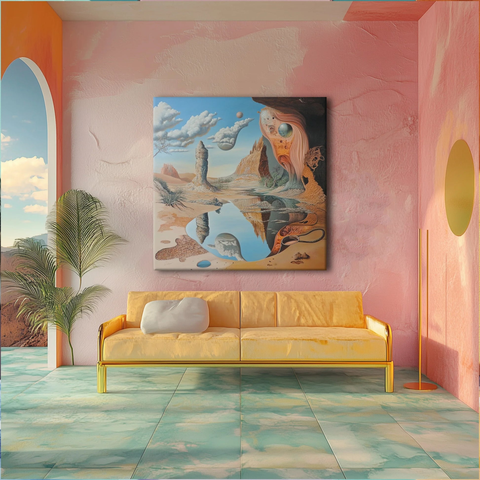 Oasis in the Desert Canvas Print Robussi