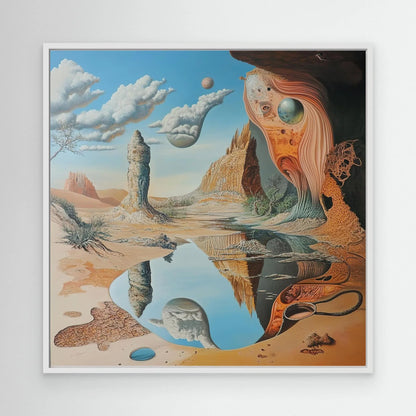 Oasis in the Desert Canvas Print Robussi