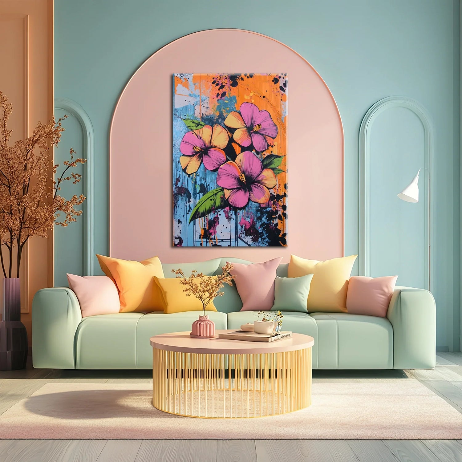 Orange Blues Canvas Print Robussi