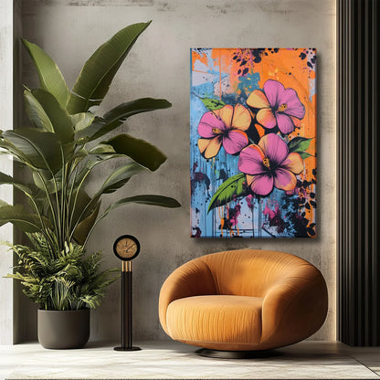Orange Blues Canvas Print Robussi