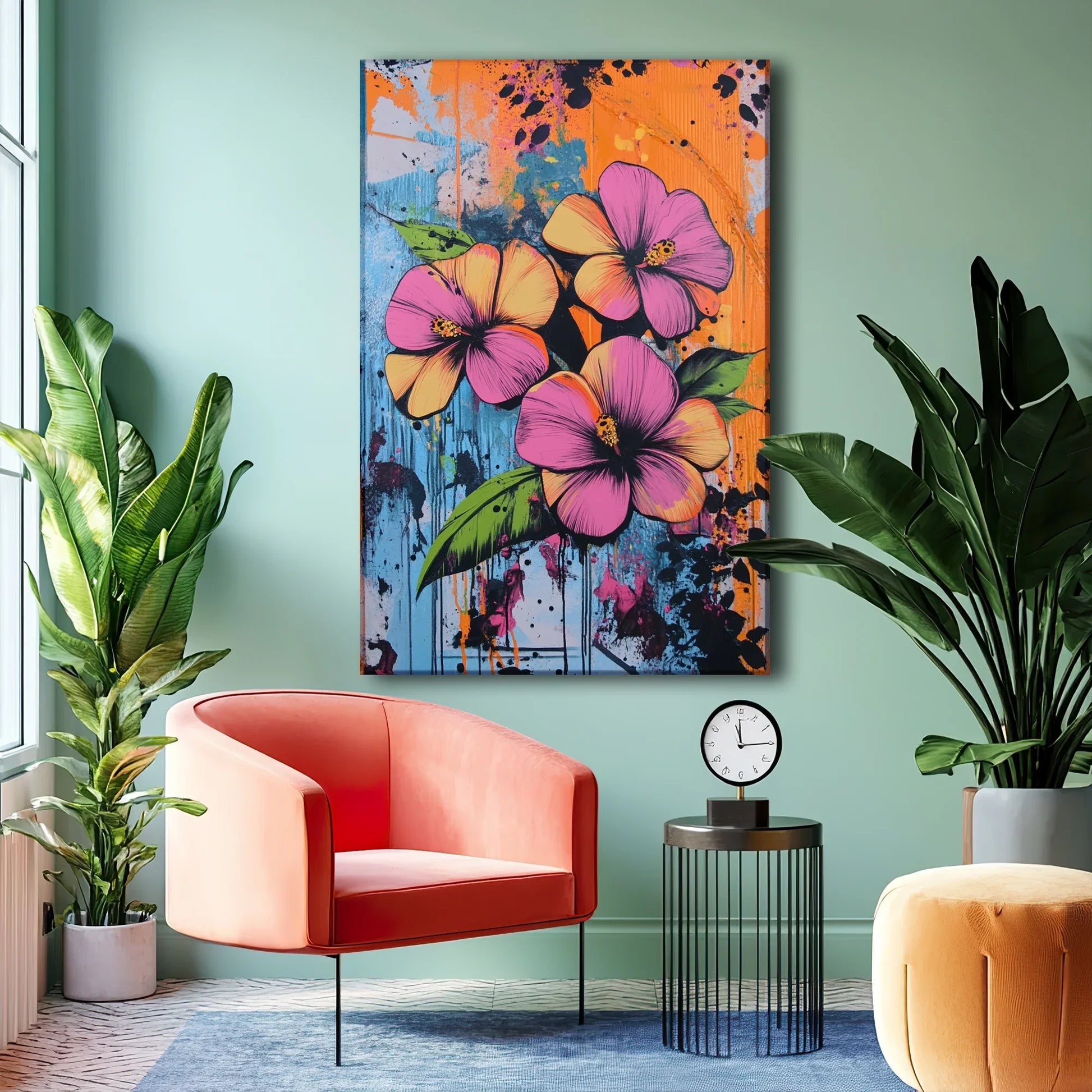 Orange Blues Canvas Print Robussi