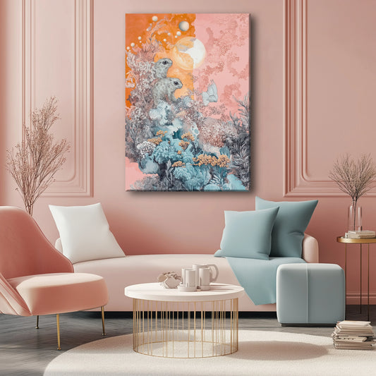 Orange Sea Canvas Print Robussi