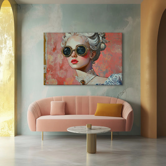 Pink Pilot Canvas Print Robussi