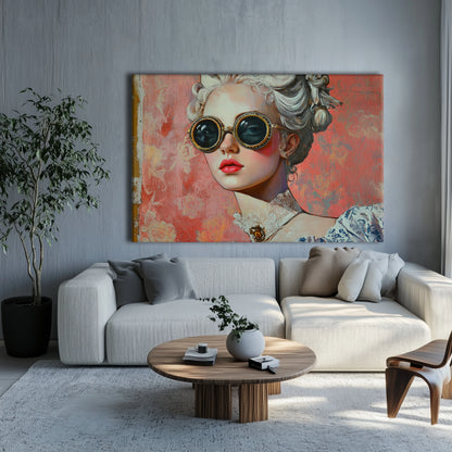 Pink Pilot Canvas Print Robussi