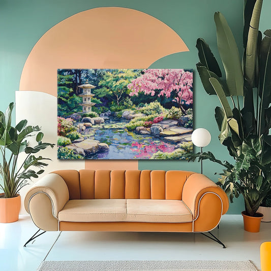 Pink Tree Canvas Print Robussi