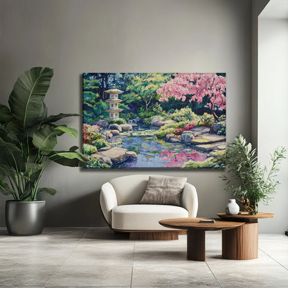 Pink Tree Canvas Print Robussi