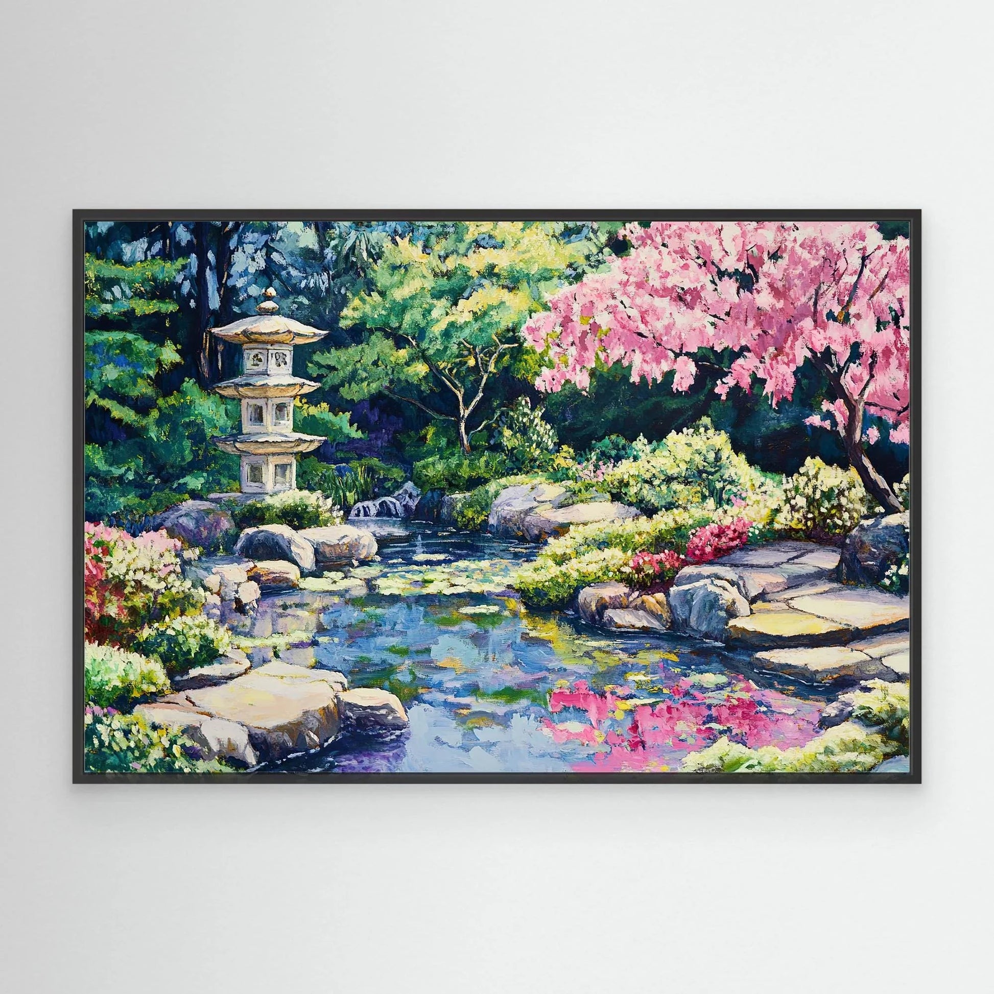 Pink Tree Canvas Print Robussi