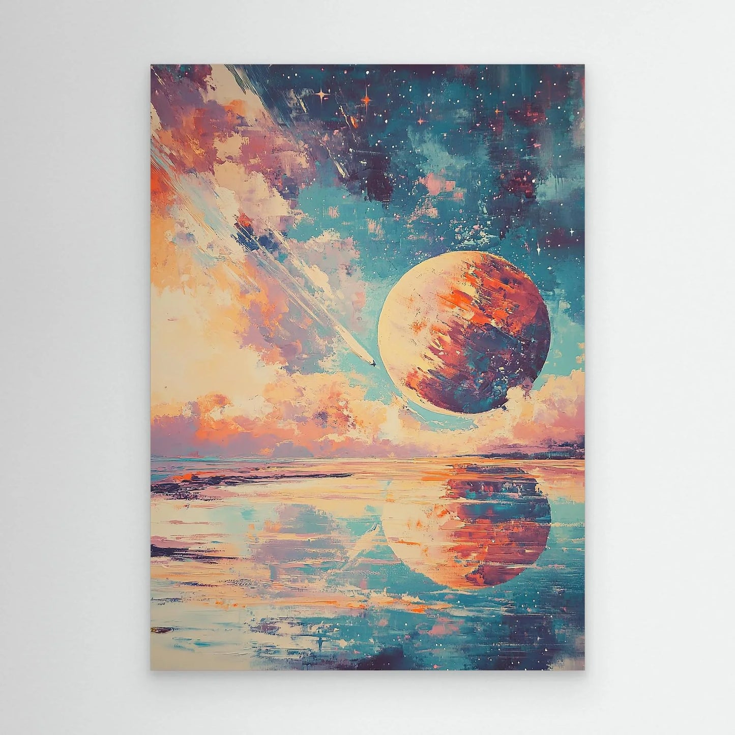 Planet Impact Canvas Print Robussi