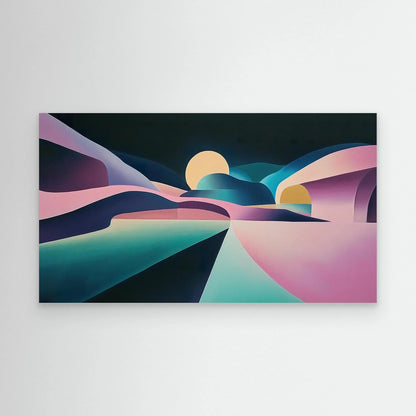 Purple Planet Canvas Print Robussi