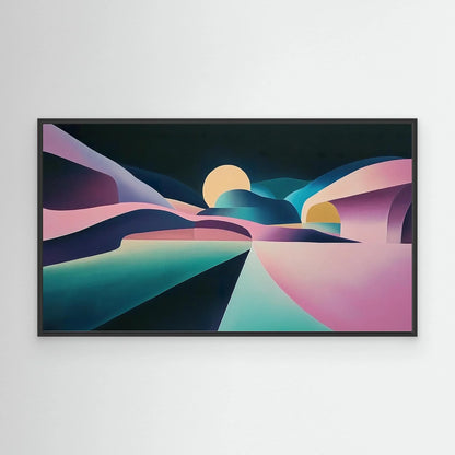 Purple Planet Canvas Print Robussi