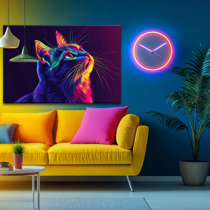 Rainbow Cat Canvas Print Robussi