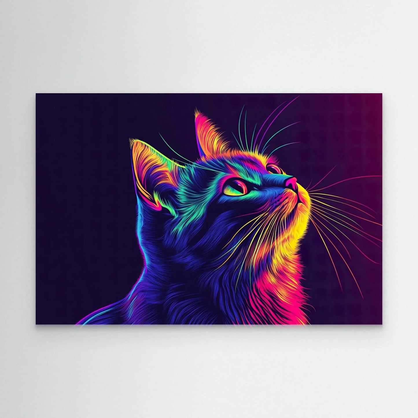 Rainbow Cat Canvas Print Robussi