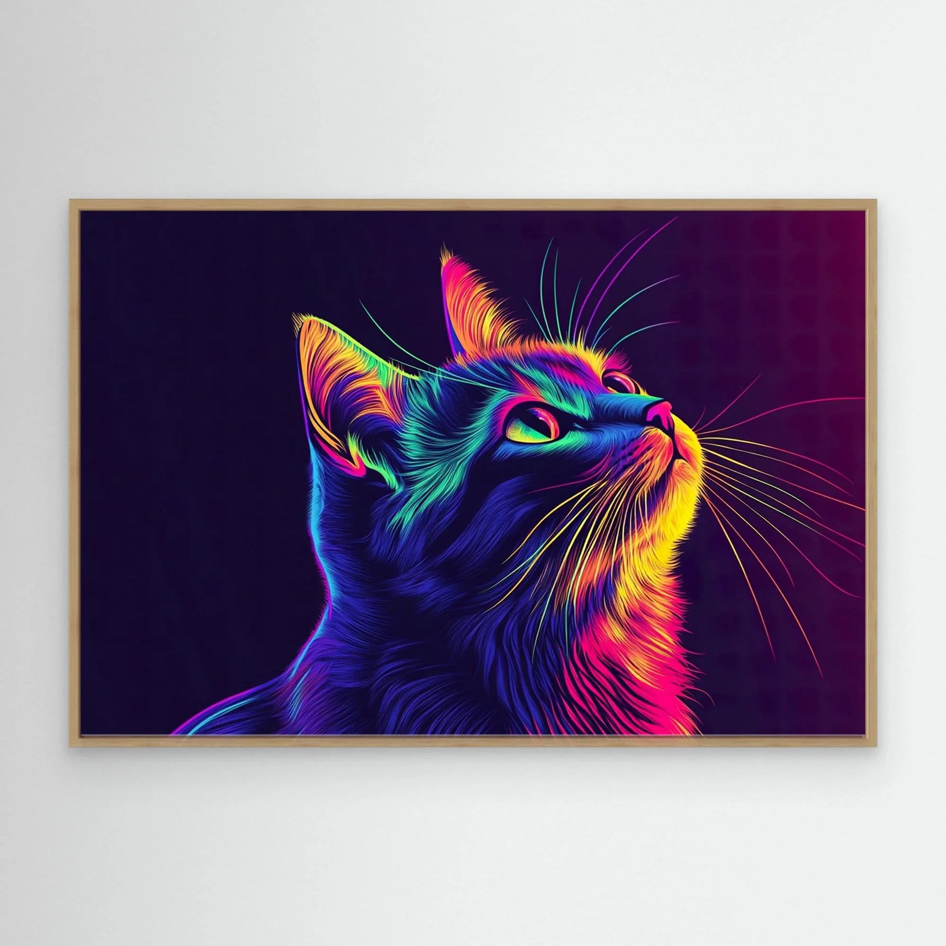 Rainbow Cat Canvas Print Robussi