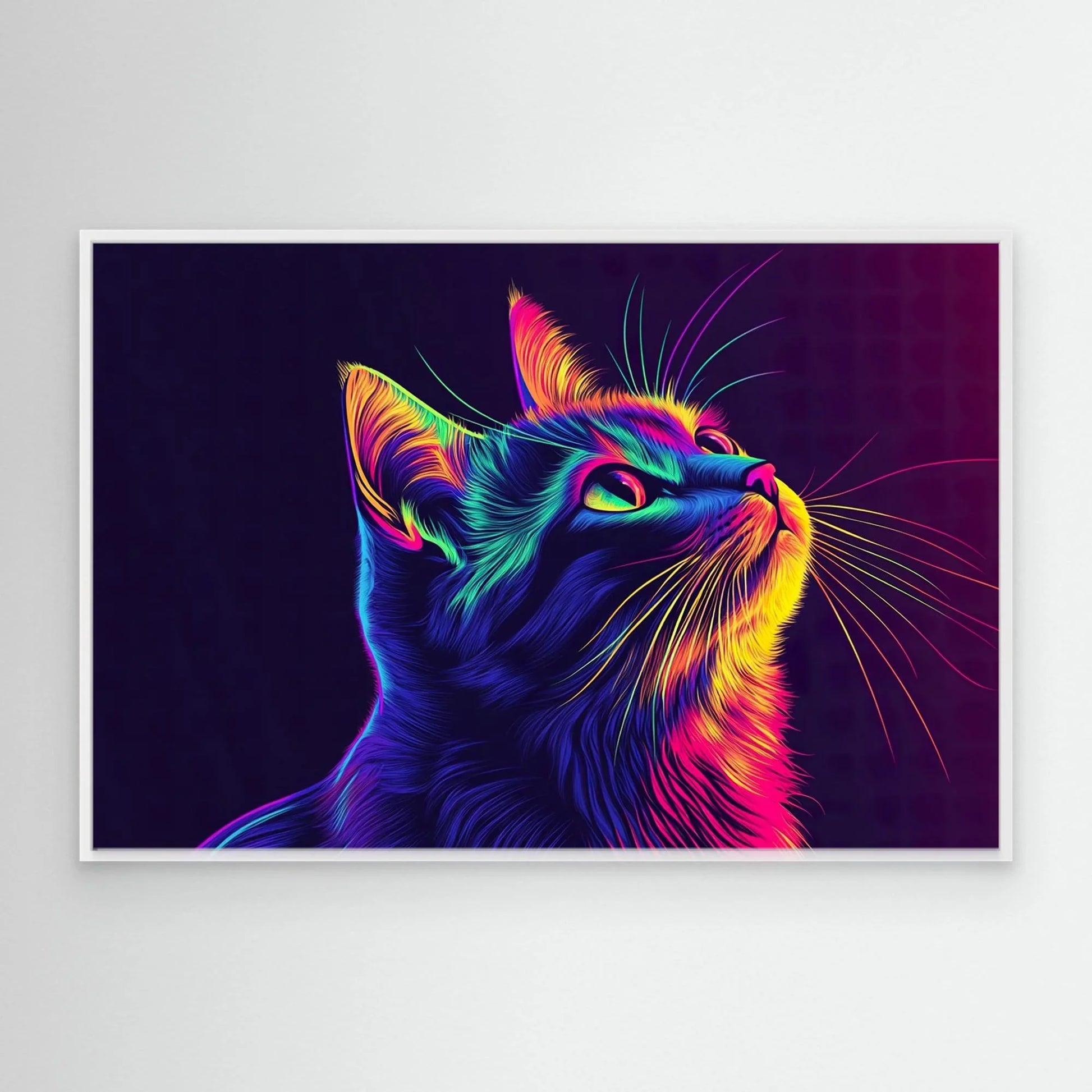 Rainbow Cat Canvas Print Robussi