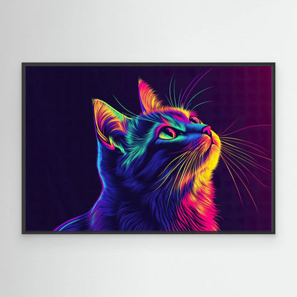 Rainbow Cat Canvas Print Robussi