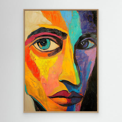 Rainbow Face Canvas Print Robussi