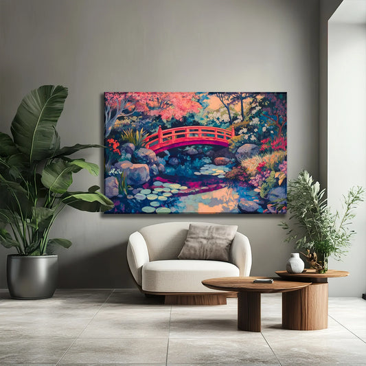 Red Bridge Canvas Print Robussi