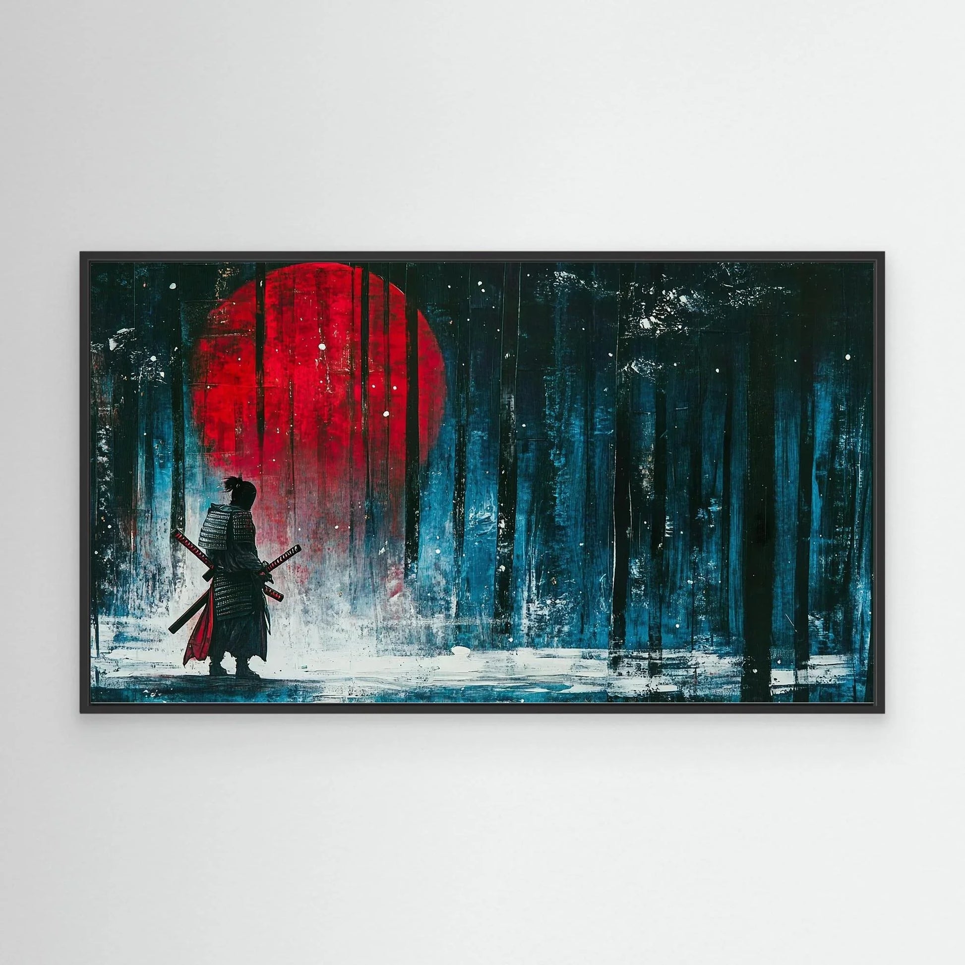 Red Moon Canvas Print Robussi