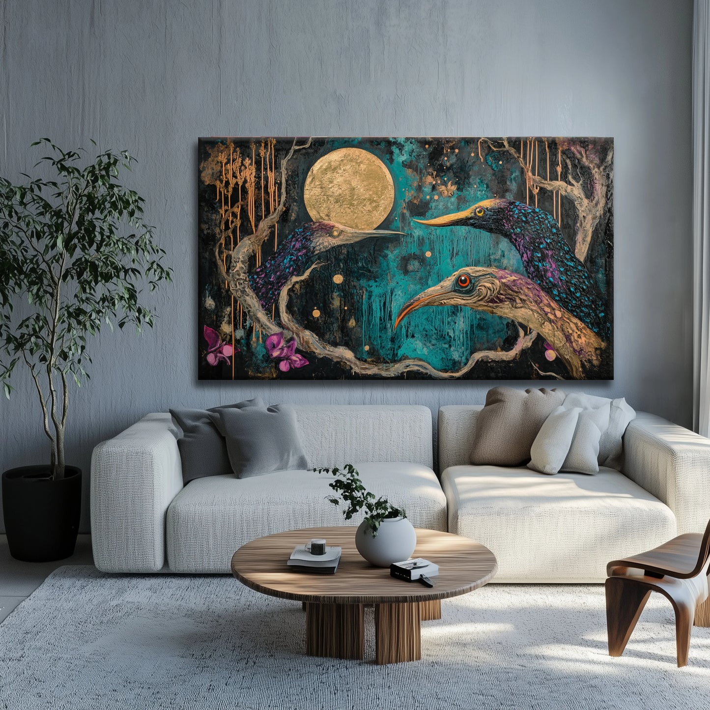 Scary Night Canvas Print Robussi