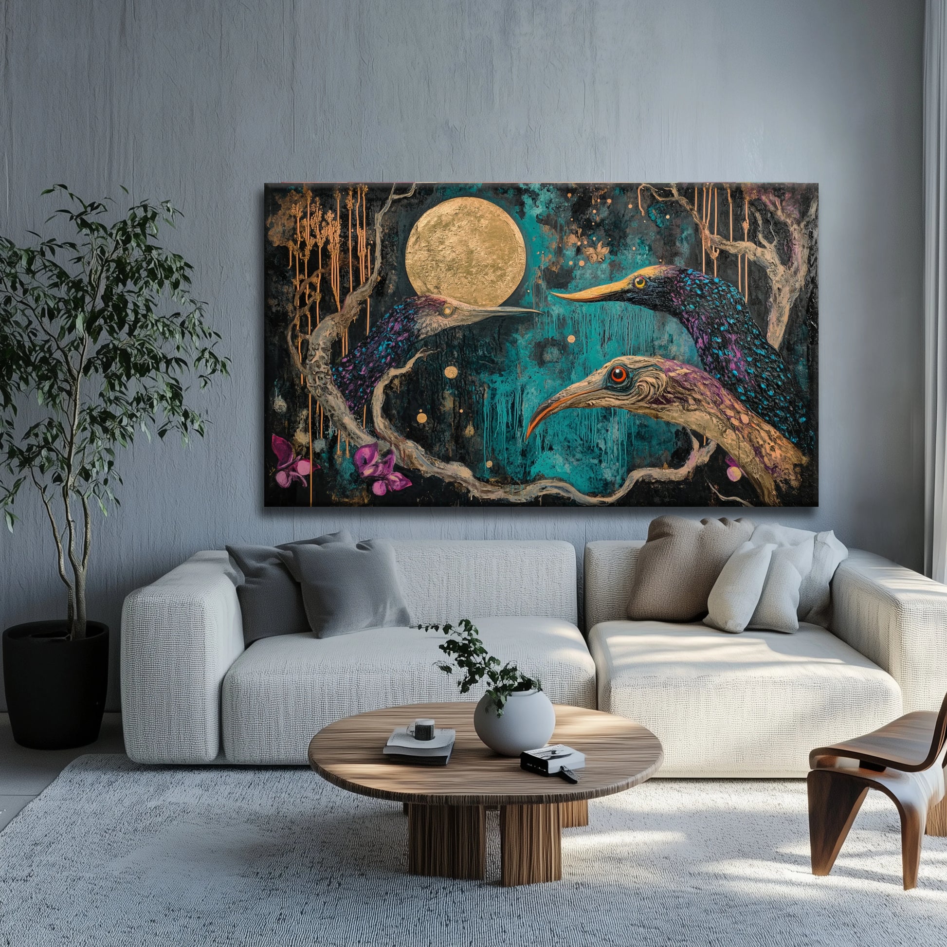 Scary Night Canvas Print Robussi