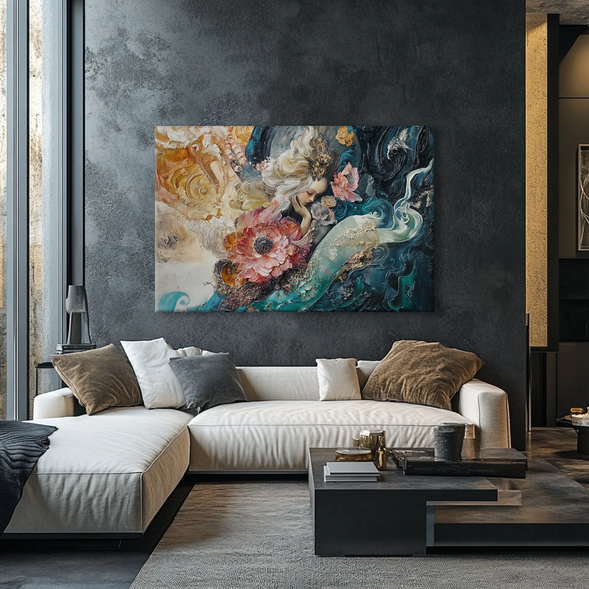 Sleepy Angel Canvas Print Printumo