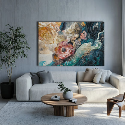 Sleepy Angel Canvas Print Printumo