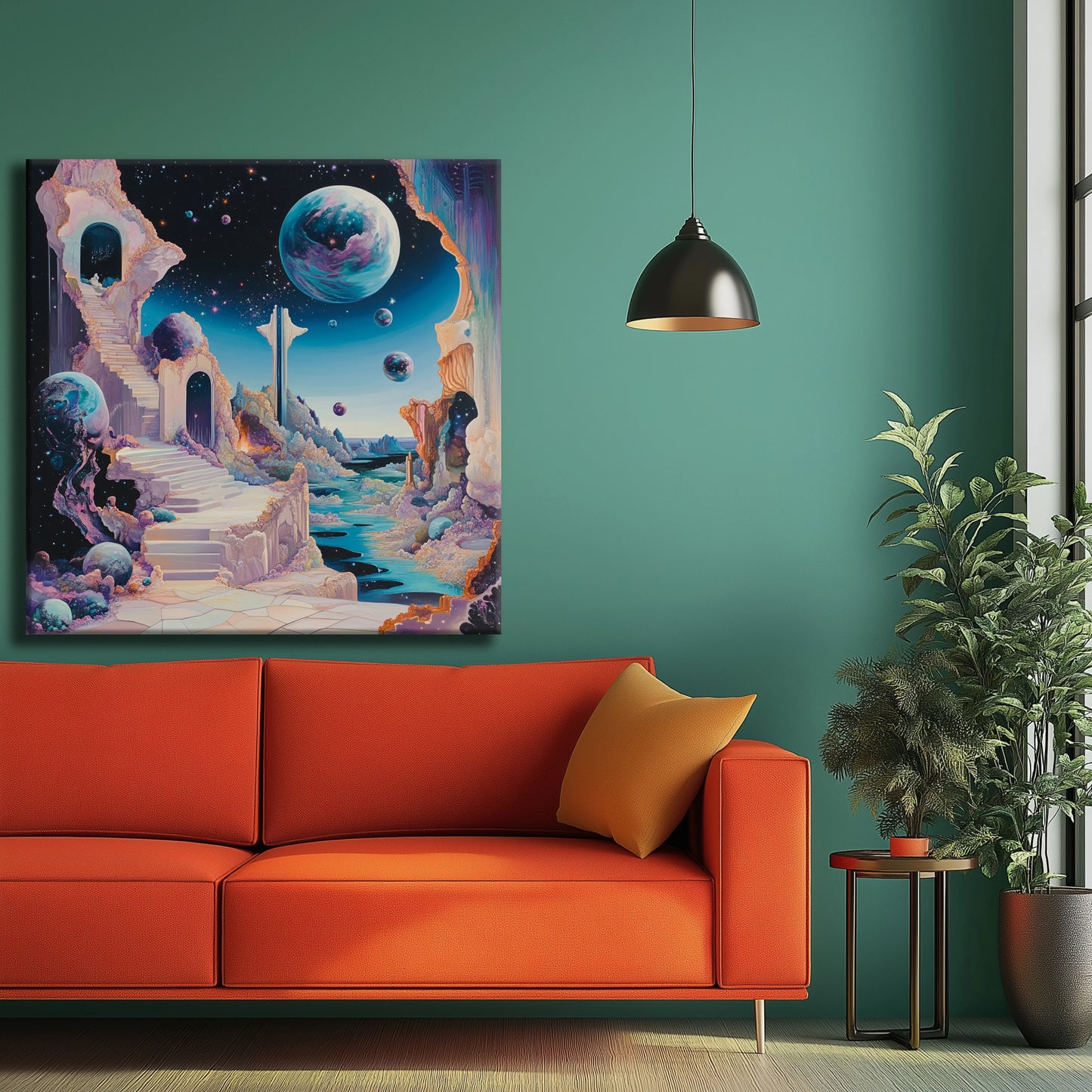 Space Cave Canvas Print Robussi