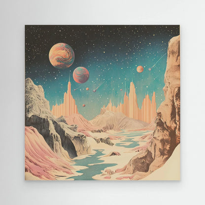 Space Metropolis Canvas Print Robussi