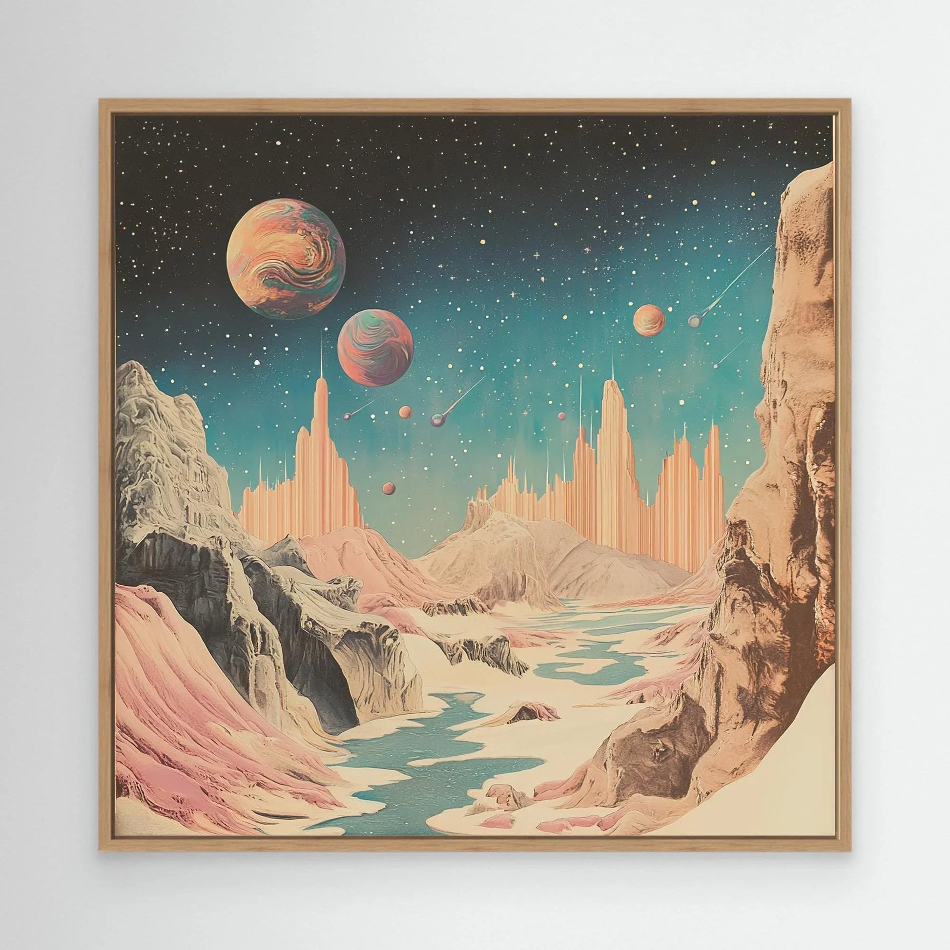 Space Metropolis Canvas Print Robussi