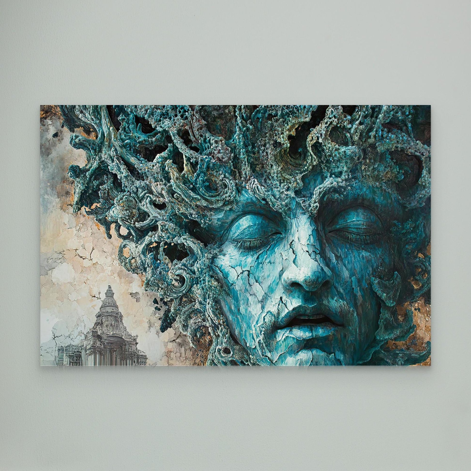 Statue of Sorrow Canvas Print Robussi