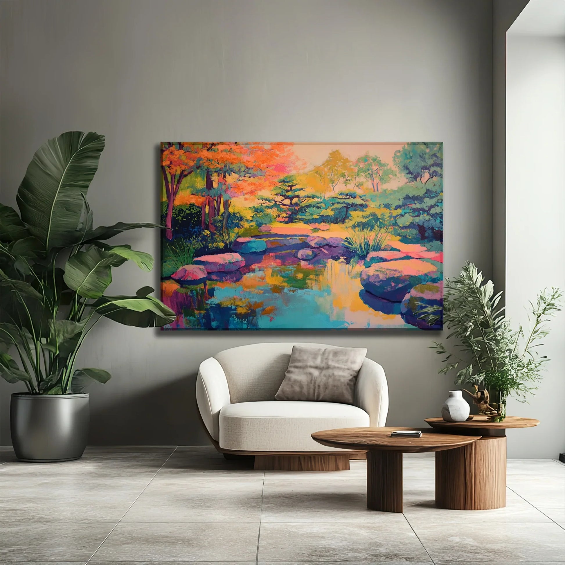 Yellow Forest Canvas Print Robussi