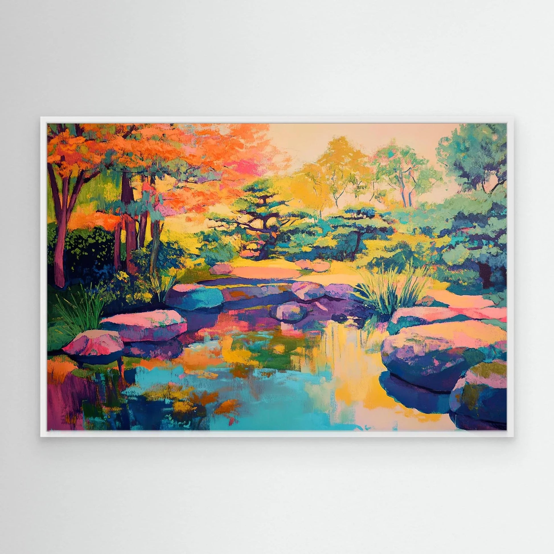 Yellow Forest Canvas Print Robussi