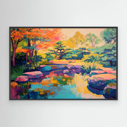 Yellow Forest Canvas Print Robussi