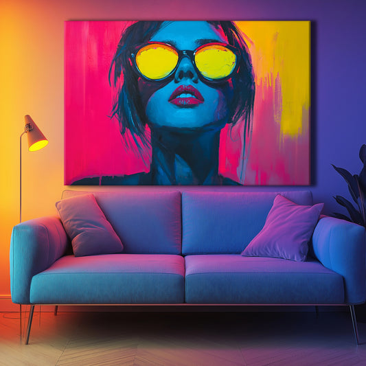Yellow Haze Canvas Print Robussi
